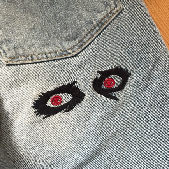 ASOS || Men’s Embroidered Jeans Size 32 - Picture 6 of 10